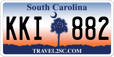 SC license plate KKI882