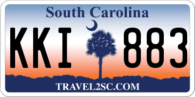 SC license plate KKI883