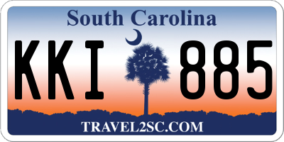 SC license plate KKI885