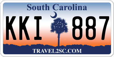 SC license plate KKI887