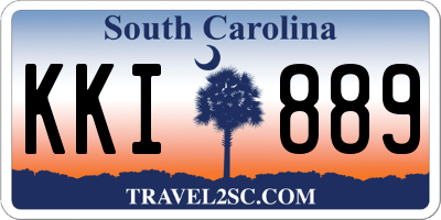 SC license plate KKI889