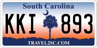 SC license plate KKI893