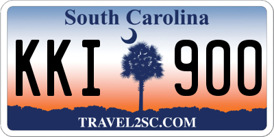SC license plate KKI900
