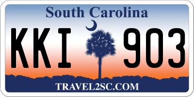 SC license plate KKI903