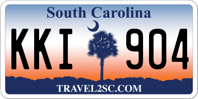 SC license plate KKI904