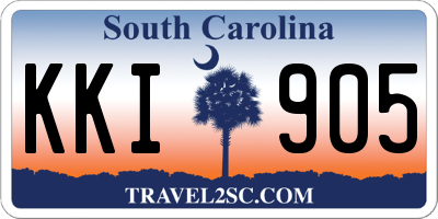 SC license plate KKI905