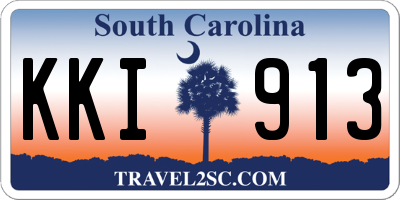 SC license plate KKI913