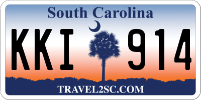 SC license plate KKI914