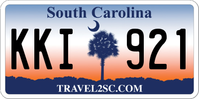 SC license plate KKI921