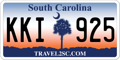 SC license plate KKI925
