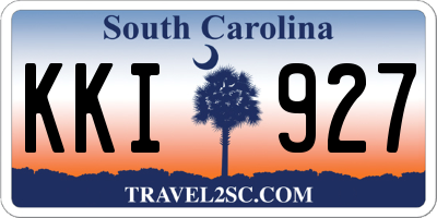 SC license plate KKI927