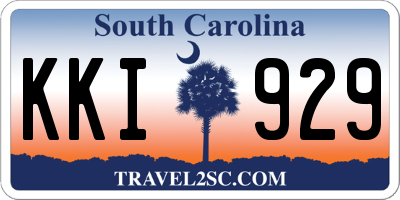SC license plate KKI929