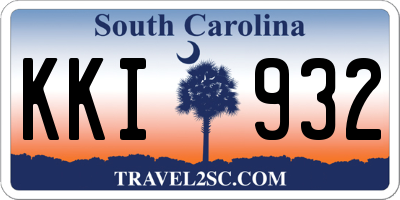 SC license plate KKI932