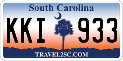 SC license plate KKI933