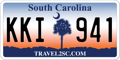 SC license plate KKI941