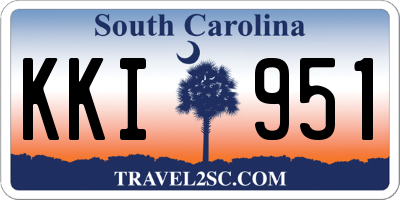 SC license plate KKI951