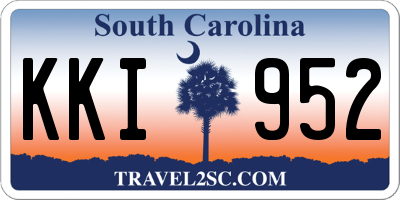 SC license plate KKI952
