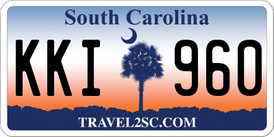 SC license plate KKI960