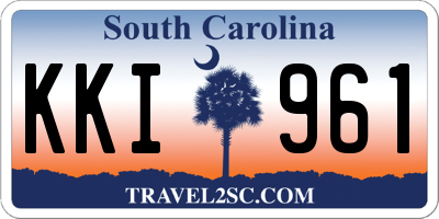 SC license plate KKI961