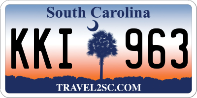 SC license plate KKI963