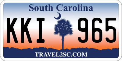 SC license plate KKI965