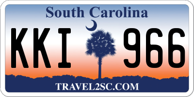 SC license plate KKI966