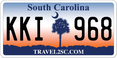 SC license plate KKI968