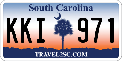 SC license plate KKI971