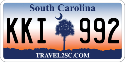 SC license plate KKI992