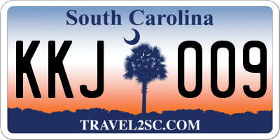 SC license plate KKJ009