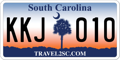 SC license plate KKJ010