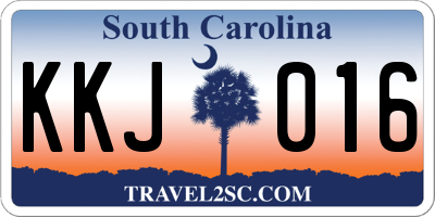 SC license plate KKJ016