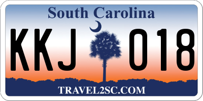 SC license plate KKJ018
