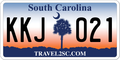 SC license plate KKJ021