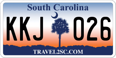 SC license plate KKJ026