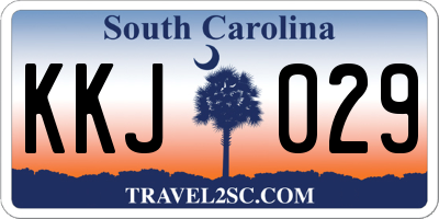 SC license plate KKJ029