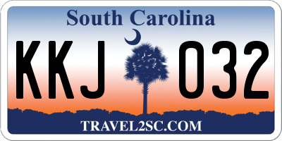 SC license plate KKJ032