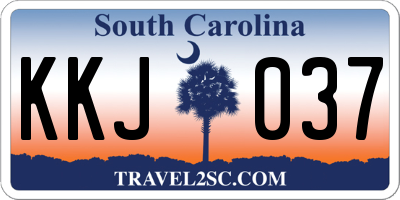 SC license plate KKJ037