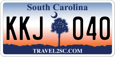 SC license plate KKJ040