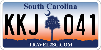 SC license plate KKJ041