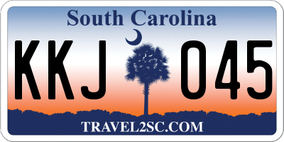 SC license plate KKJ045