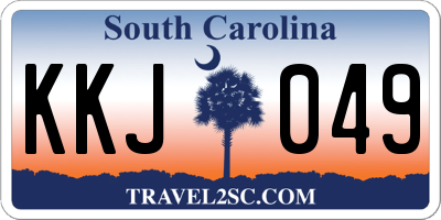 SC license plate KKJ049