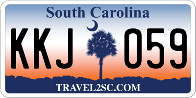 SC license plate KKJ059