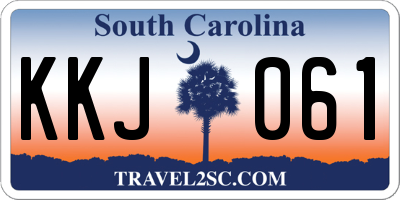 SC license plate KKJ061