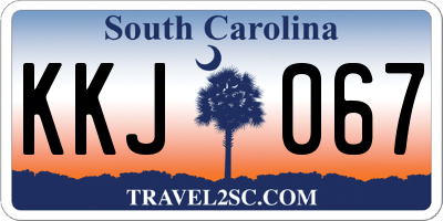 SC license plate KKJ067