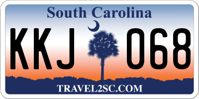 SC license plate KKJ068