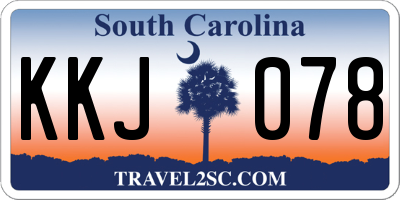 SC license plate KKJ078