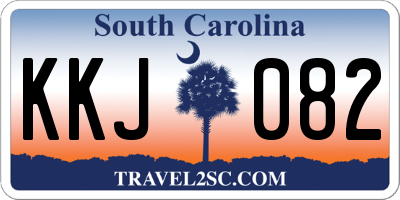 SC license plate KKJ082