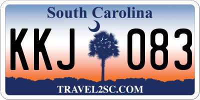 SC license plate KKJ083