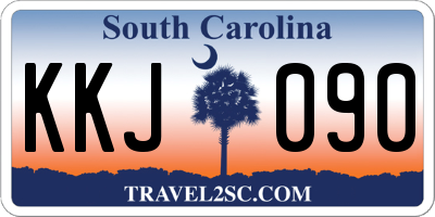 SC license plate KKJ090